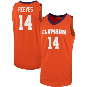 Men's Clemson Tigers Christian Reeves Team Basketball Jersey - Replica Orange