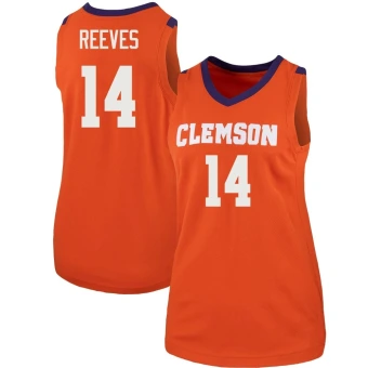 Women's Clemson Tigers Christian Reeves Team Basketball Jersey - Replica Orange